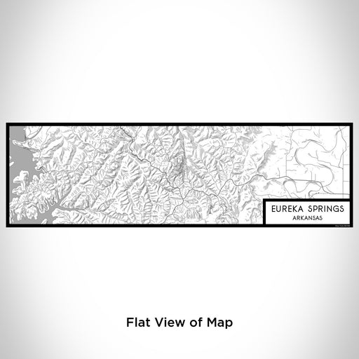 Flat View of Map Custom Eureka Springs Arkansas Map Enamel Mug in Classic