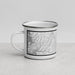 Left View Custom Eureka Springs Arkansas Map Enamel Mug in Classic