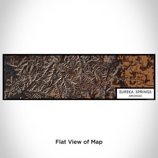 Flat View of Map Custom Eureka Springs Arkansas Map Enamel Mug in Ember