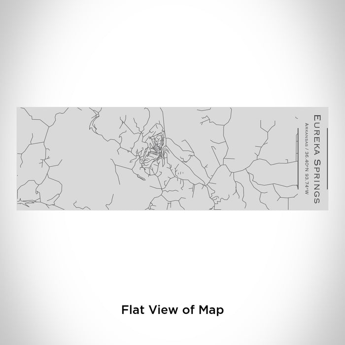 Rendered View of Eureka Springs Arkansas Map Engraving on 10oz Stainless Steel Insulated Cup with Sipping Lid