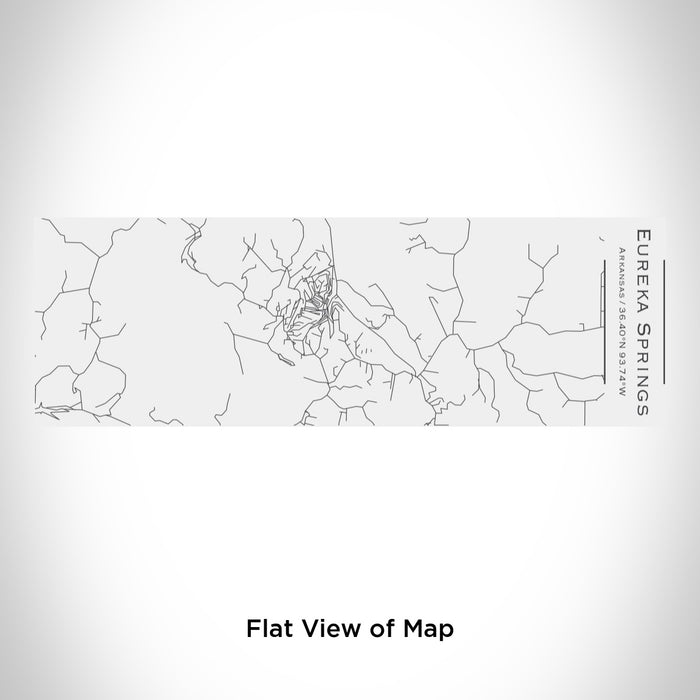 Rendered View of Eureka Springs Arkansas Map Engraving on 10oz Stainless Steel Insulated Cup with Sliding Lid in White