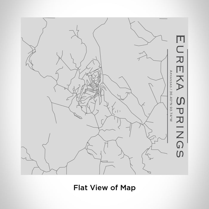 Rendered View of Eureka Springs Arkansas Map Engraving on 17oz Stainless Steel Insulated Tumbler