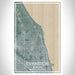 Evanston Illinois Map Print Portrait Orientation in Afternoon Style With Shaded Background