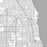 Evanston Illinois Map Print in Classic Style Zoomed In Close Up Showing Details