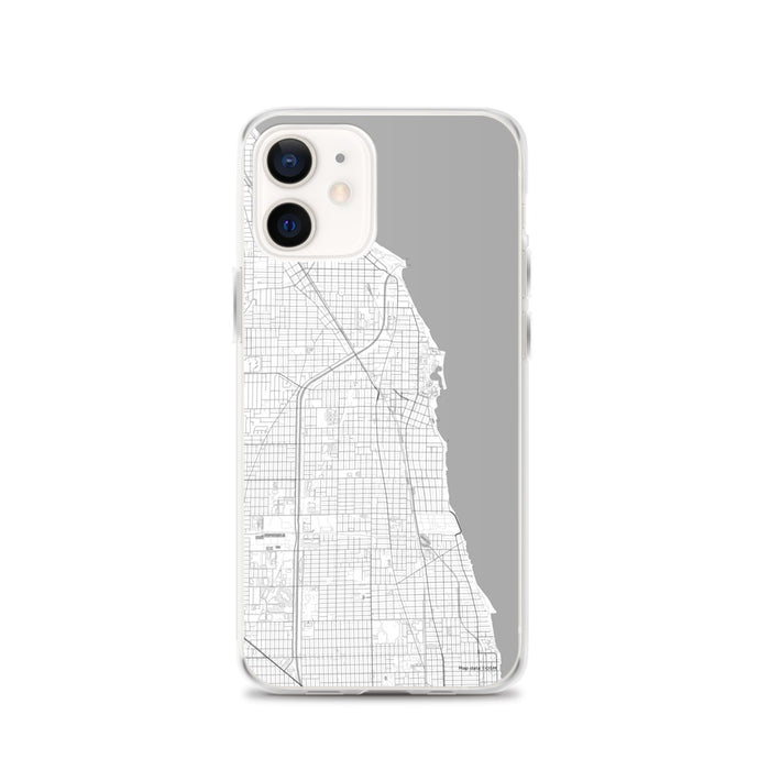 Custom Evanston Illinois Map iPhone 12 Phone Case in Classic
