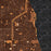 Evanston Illinois Map Print in Ember Style Zoomed In Close Up Showing Details