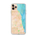 Custom Evanston Illinois Map Phone Case in Watercolor
