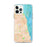 Custom Evanston Illinois Map iPhone 12 Pro Max Phone Case in Watercolor