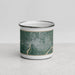 Front View Custom Evansville Indiana Map Enamel Mug in Afternoon