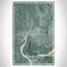 Evansville Indiana Map Print Portrait Orientation in Afternoon Style With Shaded Background