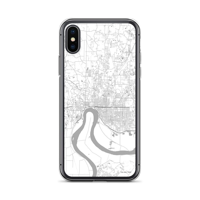 Custom Evansville Indiana Map Phone Case in Classic