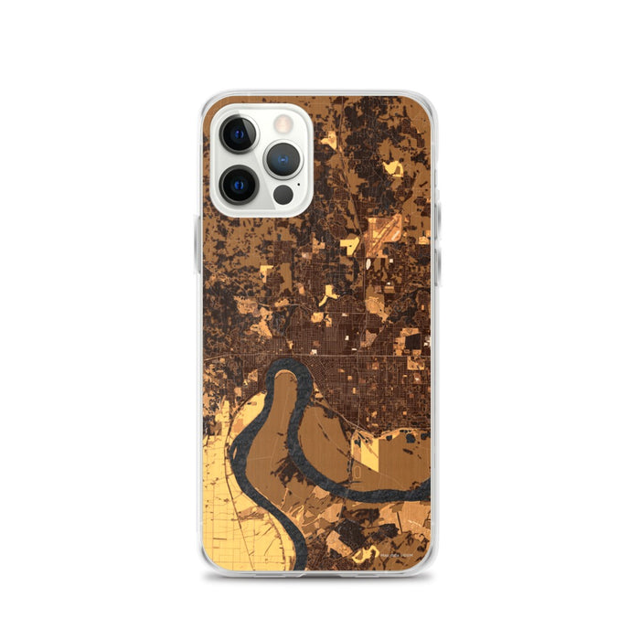 Custom Evansville Indiana Map iPhone 12 Pro Phone Case in Ember