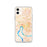 Custom Evansville Indiana Map Phone Case in Watercolor