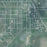 Evansville Wisconsin Map Print in Afternoon Style Zoomed In Close Up Showing Details