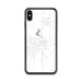 Custom iPhone XS Max Evansville Wisconsin Map Phone Case in Classic