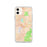Custom iPhone 11 Evansville Wisconsin Map Phone Case in Watercolor