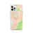 Custom iPhone 12 Pro Evansville Wisconsin Map Phone Case in Watercolor