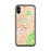 Custom iPhone X/XS Evansville Wisconsin Map Phone Case in Watercolor
