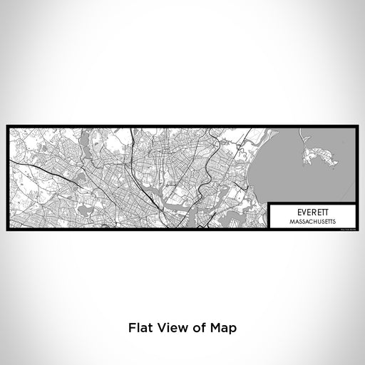 Flat View of Map Custom Everett Massachusetts Map Enamel Mug in Classic