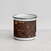 Front View Custom Everett Massachusetts Map Enamel Mug in Ember