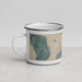 Left View Custom Everett Washington Map Enamel Mug in Afternoon