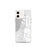 Custom iPhone 12 mini Everett Washington Map Phone Case in Classic