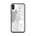 Custom iPhone X/XS Everett Washington Map Phone Case in Classic