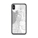 Custom iPhone XS Max Everett Washington Map Phone Case in Classic