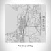Rendered View of Everett Washington Map Engraving on 17oz Stainless Steel Insulated Tumbler