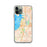 Custom iPhone 11 Pro Everett Washington Map Phone Case in Watercolor