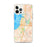 Custom iPhone 12 Pro Max Everett Washington Map Phone Case in Watercolor