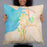Person holding 22x22 Custom Everett Washington Map Throw Pillow in Watercolor