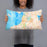 Person holding 20x12 Custom Everett Washington Map Throw Pillow in Watercolor