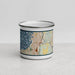 Front View Custom Everett Washington Map Enamel Mug in Woodblock