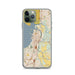Custom iPhone 11 Pro Everett Washington Map Phone Case in Woodblock