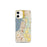 Custom iPhone 12 mini Everett Washington Map Phone Case in Woodblock