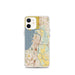 Custom iPhone 12 mini Everett Washington Map Phone Case in Woodblock