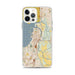 Custom iPhone 12 Pro Max Everett Washington Map Phone Case in Woodblock