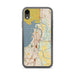 Custom iPhone XR Everett Washington Map Phone Case in Woodblock