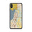 Custom iPhone XS Max Everett Washington Map Phone Case in Woodblock