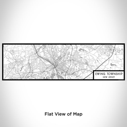Flat View of Map Custom Ewing Township New Jersey Map Enamel Mug in Classic