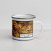Right View Custom Ewing Township New Jersey Map Enamel Mug in Ember
