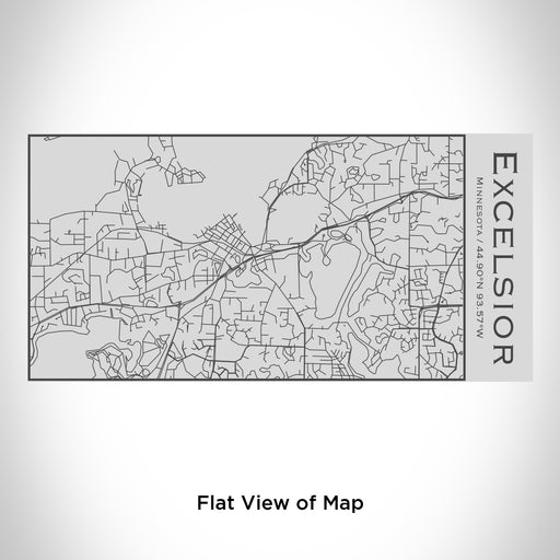 Rendered View of Excelsior Minnesota Map Engraving on 17oz Stainless Steel Insulated Cola Bottle