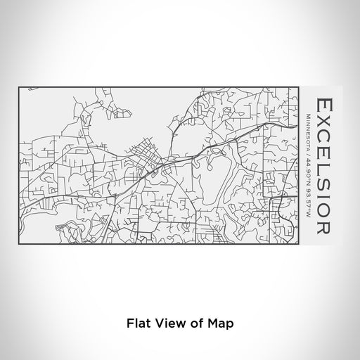 Rendered View of Excelsior Minnesota Map Engraving on 17oz Stainless Steel Insulated Cola Bottle in White