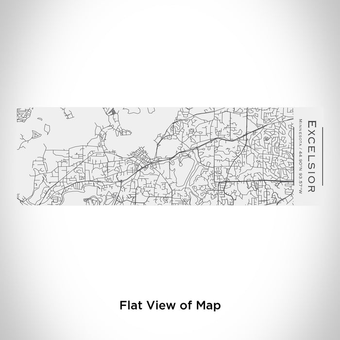 Rendered View of Excelsior Minnesota Map Engraving on 10oz Stainless Steel Insulated Cup with Sliding Lid in White