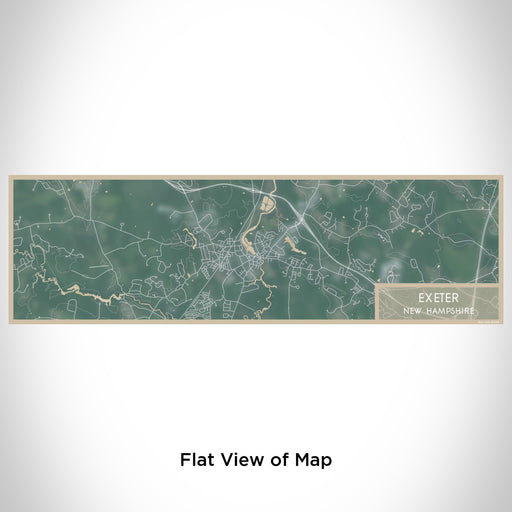 Flat View of Map Custom Exeter New Hampshire Map Enamel Mug in Afternoon