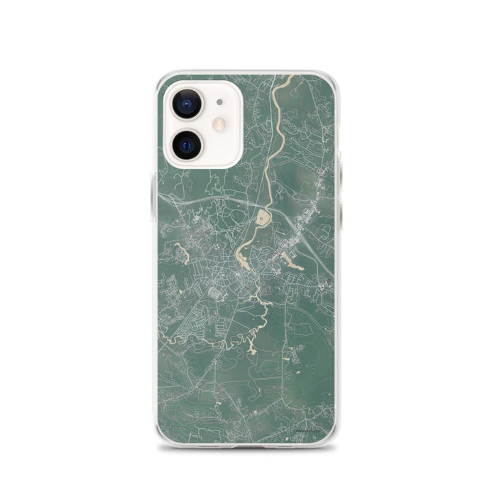 Custom iPhone 12 Exeter New Hampshire Map Phone Case in Afternoon