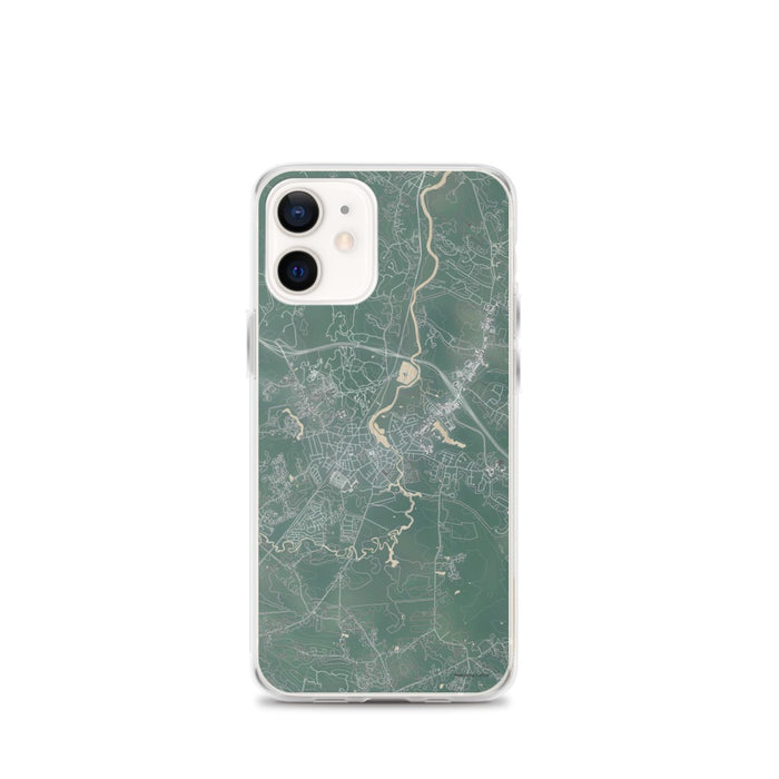 Custom iPhone 12 mini Exeter New Hampshire Map Phone Case in Afternoon