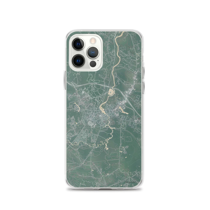 Custom iPhone 12 Pro Exeter New Hampshire Map Phone Case in Afternoon