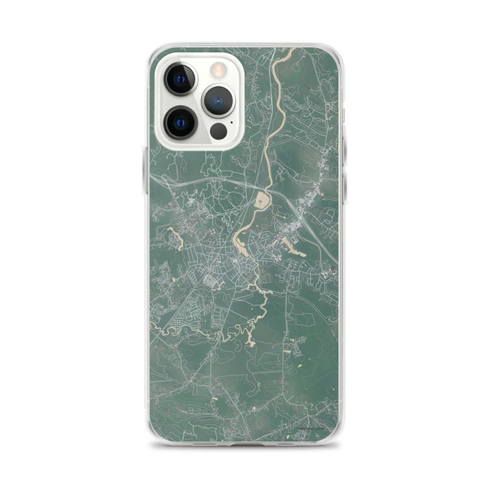 Custom iPhone 12 Pro Max Exeter New Hampshire Map Phone Case in Afternoon